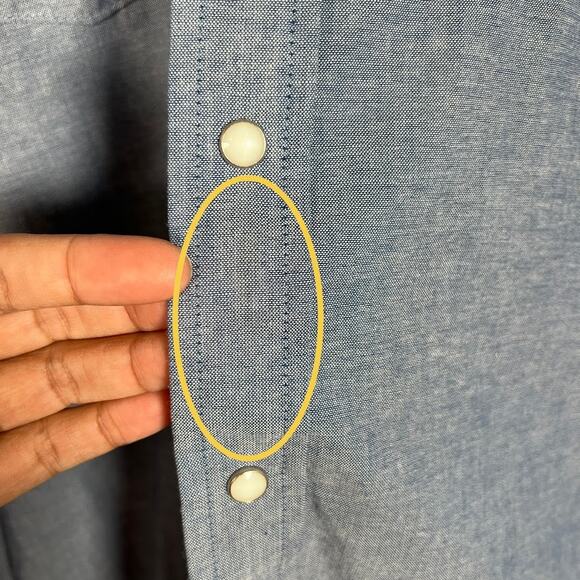 Vtg Red Kap Men's New Belgium Ranger IPA Shirt XL Blue Pearl Snap *Read - Picture 7 of 8